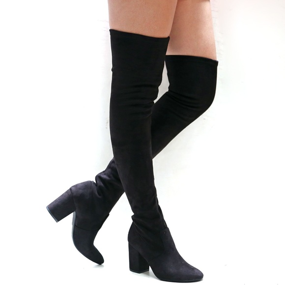 pointy over the knee boots